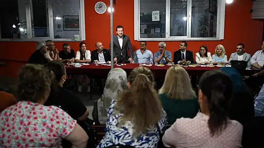 Başkan Bora Balcıoğlu Çeltik Mahallesi'nde vatandaşlarla buluştu