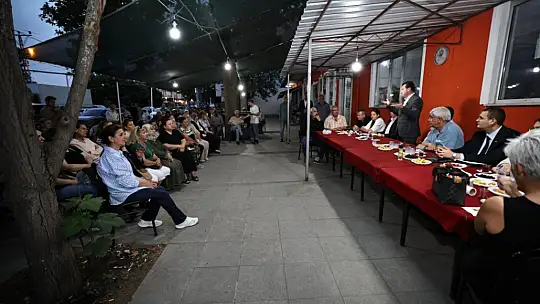 Başkan Bora Balcıoğlu Çeltik Mahallesi'nde vatandaşlarla buluştu