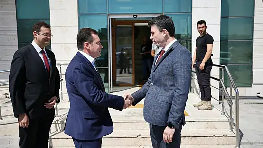 Silivri Belediye Başkanı Bora Balcıoğlu İlçe Emniyet Müdürü Kıvanç Taşçı'yı ziyaret etti