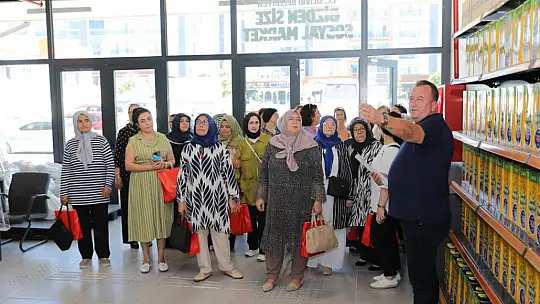 Hayriye Sena Balcıoğlu, Muhtar Eşleri ve Kadın Muhtarlarla Kalepark ve SEYKOM'u ziyaret etti