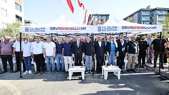 Dostluk Parkı ve Spor Sahası Silivri'de hizmete açıldı