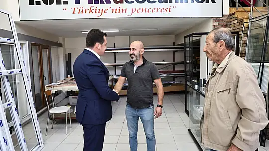 Başkan Balcıoğlu, Esnaflarla iç içe