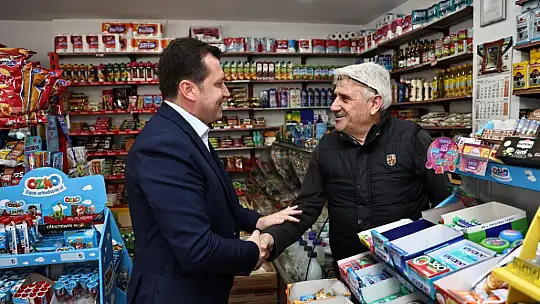 Başkan Balcıoğlu, Esnaflarla iç içe