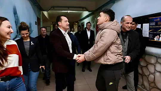 Başkan Balcıoğlu, Prof. Dr. Fuat Sezgin Fen Lisesi'ni Ziyaret Etti