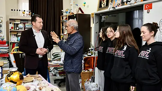 Başkan Balcıoğlu, Prof. Dr. Fuat Sezgin Fen Lisesi'ni Ziyaret Etti