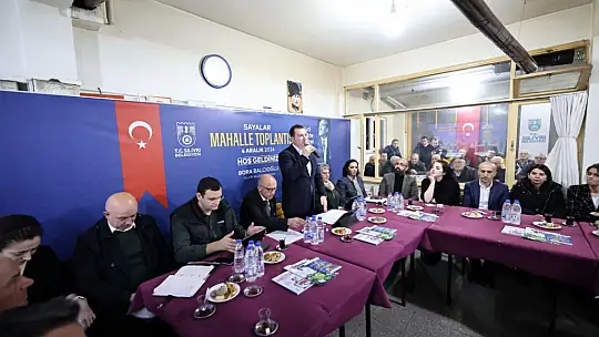 Başkan Balcıoğlu Sayalar Mahallesi'nde Halk Toplantısı Yaptı