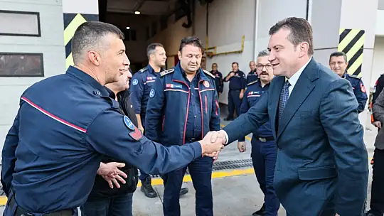 Başkan Balcıoğlu, İtfaiye ve SAK Ekipleriyle buluştu