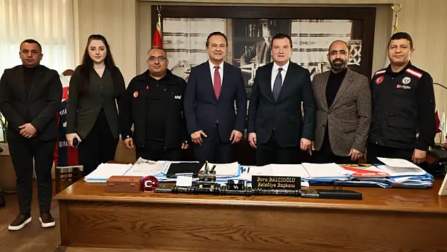 Başkan Balcıoğlu, AFAD İl Müdürü'nü ağırladı