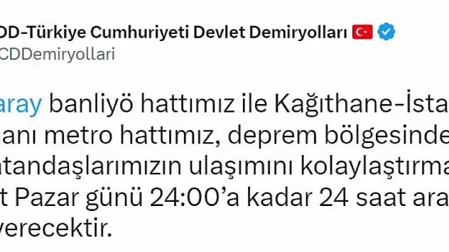 Marmaray ve İstanbul Havalimanı metro hattı 24 saat aralıksız hizmet verecek