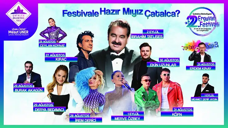 Çatalca'da erguvan festivali için geri sayım başladı
