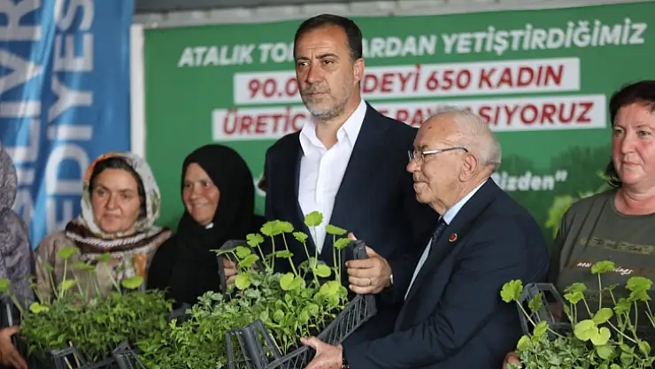 Silivri Belediyesi 650 kadına 90.000 fide dağıttı